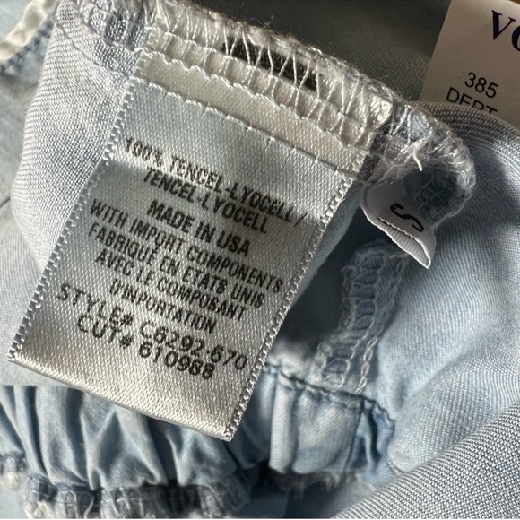 Cloth & Stone Size Small blue chambray shorts romper playsuit - Picture 6 of 8